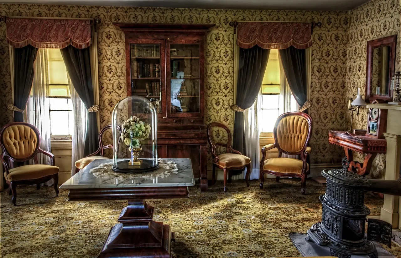 living room, victorian, historic, vintage, interior, old, retro, antique, history, historical, interior design, interior decoration, furniture, home furniture, living room, living