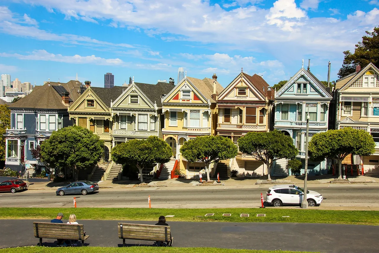 painted ladies, san francisco, usa, neighborhood, california, city, architecture, houses, residential, street, homes, urban, victorian, francisco, landmark, america, historic, san francisco, neighborhood, neighborhood, neighborhood, neighborhood, neighborhood. Choosing Period-Accurate Exterior Trim and Siding Colors for Old Houses