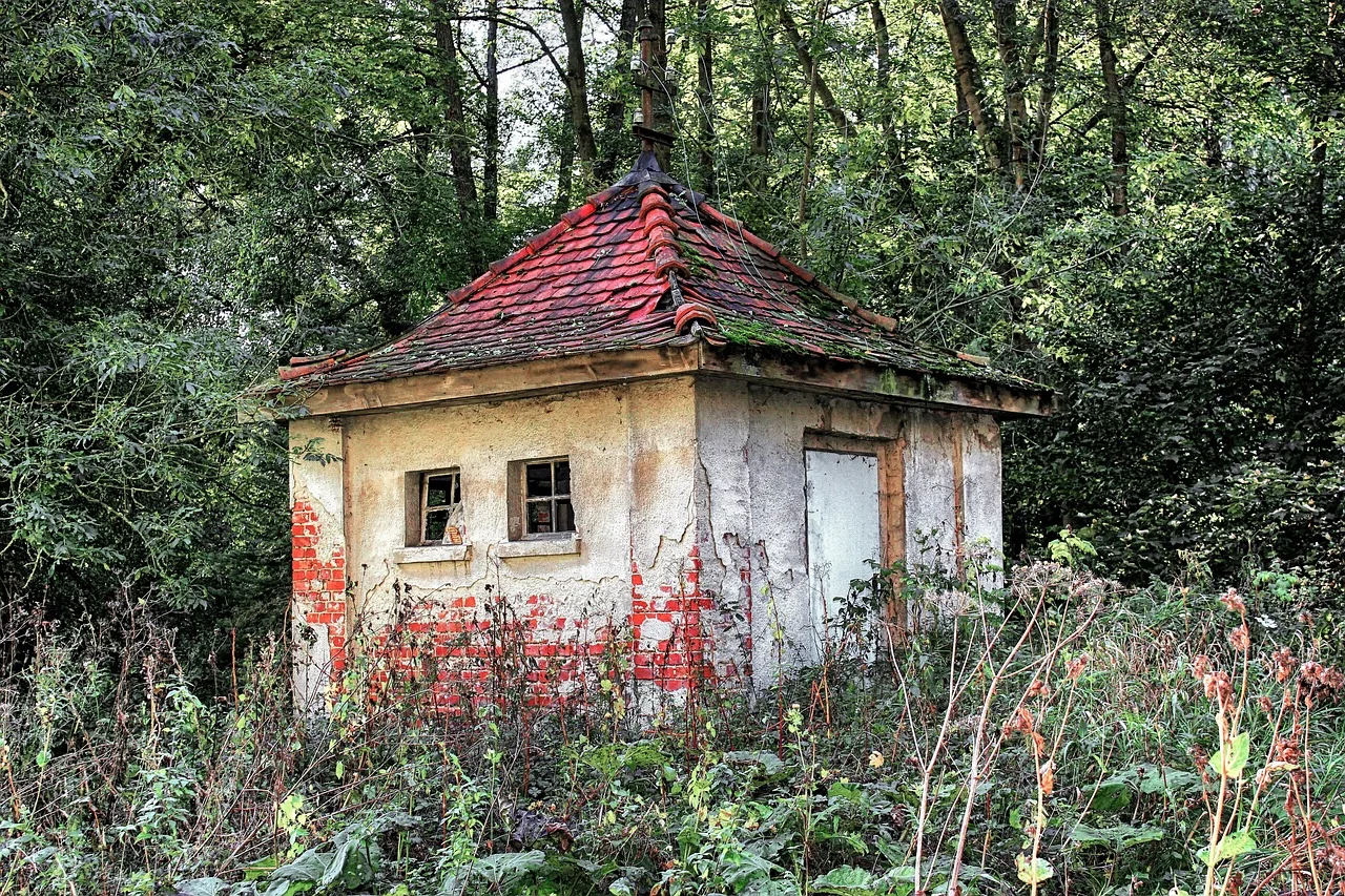 house, pump house, old, brick, roof, roof tiles, wall, brick wall, expired, red, structure, construction material, abandoned, stone, weathered, red bricks, masonry, old building, bricks, nature. How to Read the Former Lives of an Old House in Its Walls