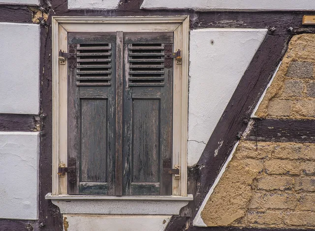 architecture, truss, historic center, building, historical, farmhouse, half-timbered house, facade, monument protection, old, window, shutter, rehabilitation, plaster, wood, bar, house, ailing, renovation, construction site. Historic Home Tax Credit: What Renovation Costs Qualify?