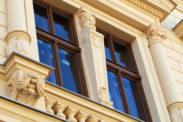 building, old building, architecture, old, facade, piece, window, beautiful day, outlook, stuckfassde, facade stucco, house, real estate, historical, wall, city, structure, downtown, restoration, masonry. A preservation contractor's finished work tells you more than a pitch