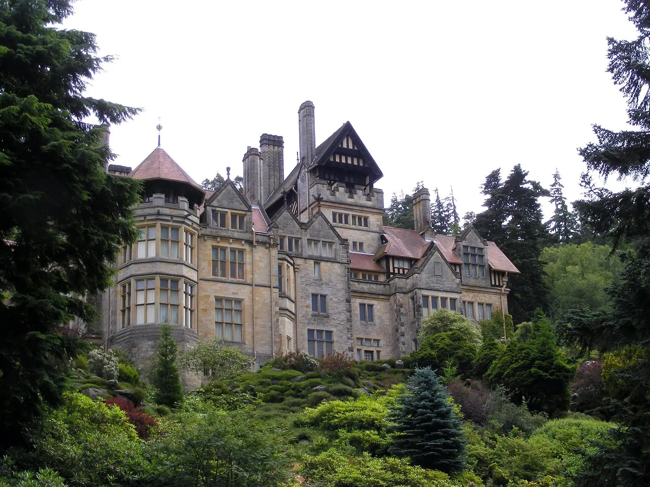 house, grand, gothic, old, vintage, towers, gardens, formal, greenery, landscape, design, victorian, museum, estate, exterior, symbol, environment, natural, victorian, victorian, v