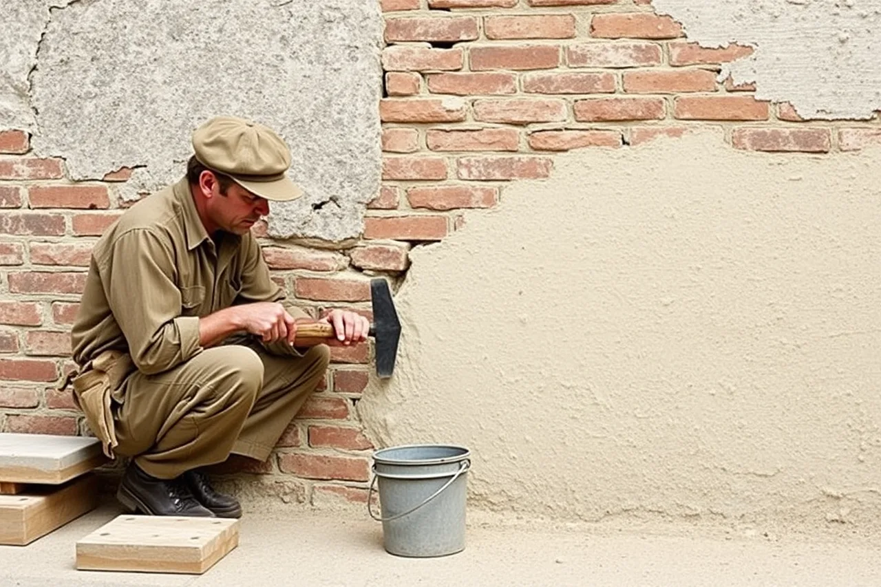 Mason repointing an old brick wall with lime mortar (The honest guide to preservation contractors in 2027)